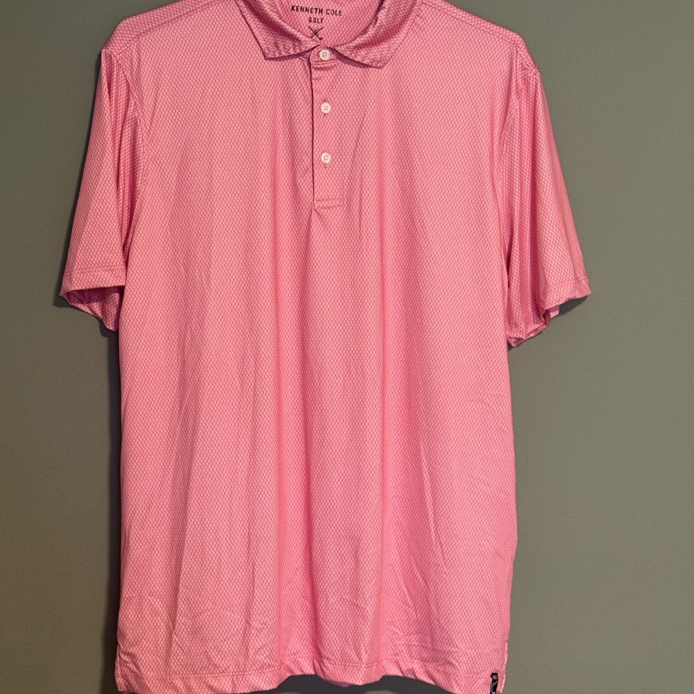 Kenneth Cole Men's Polo in Pink
